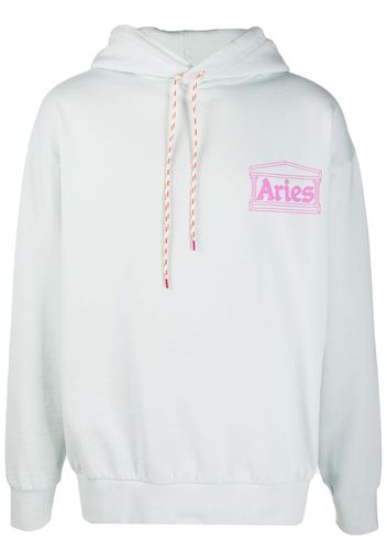 logo print hoodie