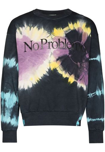 Aries No Problemo tie-dye sweatshirt - Blu