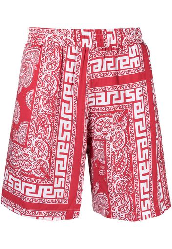 Aries Costume da bagno con stampa paisley - Rosso