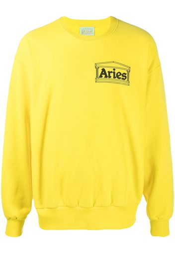 Aries Felpa con stampa - Giallo