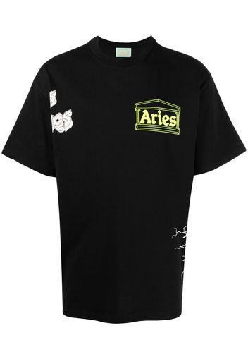 Aries T-shirt con stampa - Nero