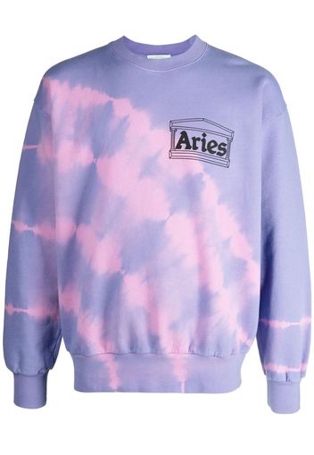 Aries Maglione con fantasia tie dye - Viola