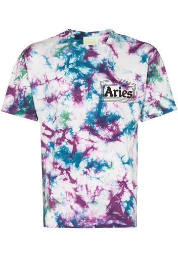 Aries ARIES TEMPLE PRNT TIEDYE SS TEE MLTI - Rosa