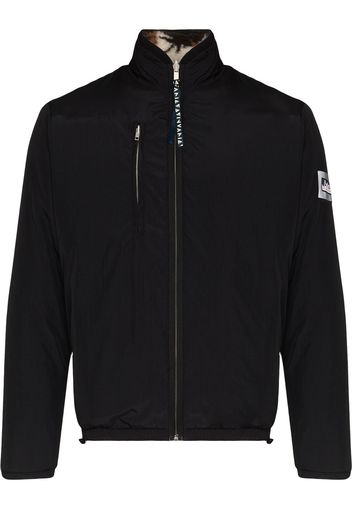 Aries reversible patchwork fleece zip jacket - Nero