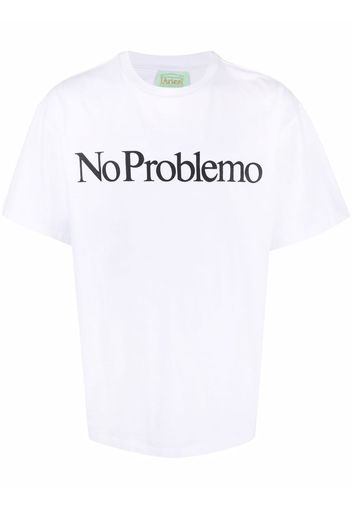 Aries 'No Problemo' slogan t-shirt - Bianco