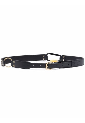 Aries D-lock leather belt - Nero
