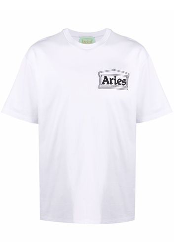 Aries Kebab logo-print T-shirt - Bianco