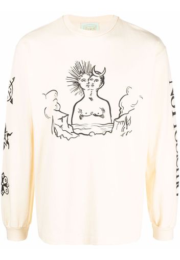 Aries graphic-print sweatshirt - Toni neutri