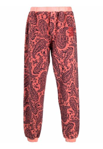 Aries Pantaloni sportivi con stampa paisley - Rosa