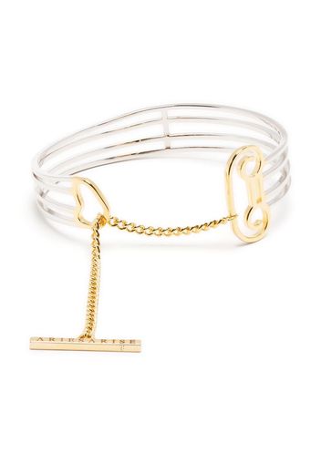 Aries T-bar lock bangle - Oro