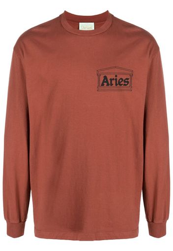 Aries logo-print sweatshirt - Rosso