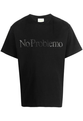 Aries No Problemo slogan-print T-shirt - Nero