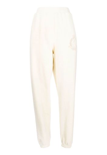 Aries logo-print track pants - Bianco