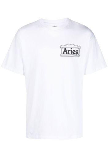 Aries Art Trip logo-print T-shirt - Bianco