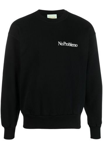 Aries No Problemo print sweatshirt - Nero