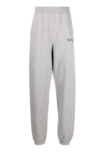 Aries No Problemo print detail track pants - Grigio