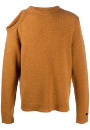 cut-out knitted jumper
