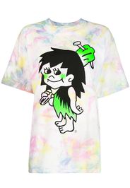 Aries T-shirt con fantasia tie dye Cavewoman - Multicolore
