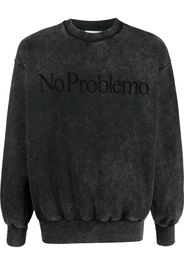 Aries slogan crew-neck sweatshirt - Nero