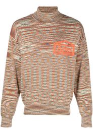Aries Space Dye roll-neck jumper - Toni neutri
