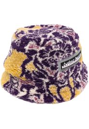 Aries logo-print fleece bucket hat - Viola