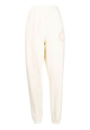 Aries logo-print track pants - Bianco