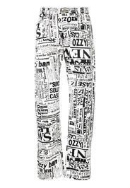 Aries all-over print jeans - Bianco