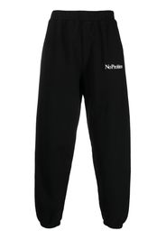 Aries No Problemo print detail track pants - Nero