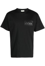 Aries logo-print crew-neck T-shirt - Nero