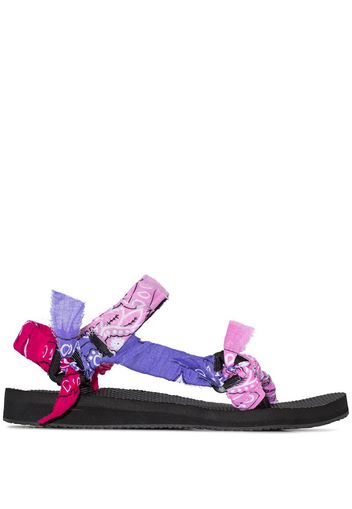 bandana knotted flat sandals