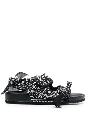 Arizona Love Apache bandana-print sandals - Nero