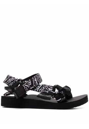 Arizona Love Trekky bandana-print sandals - Nero