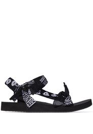 black trekky bandana sandals