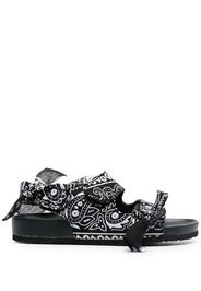 Arizona Love Apache bandana-print sandals - Nero