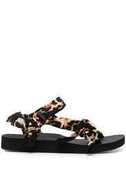 Arizona Love trekky leopard-print bandana sandals - Multicolore