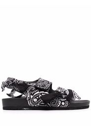 Arizona Love Apache bandana-print gauze sandals - Nero