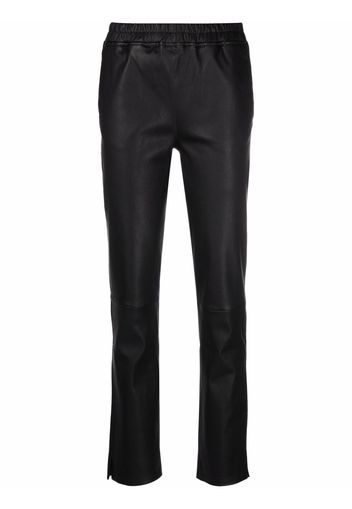 Arma lambskin drawstring-waist trousers - Nero