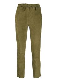 slim-fit pull-on trousers