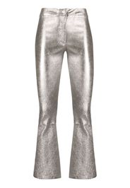 Arma metallic cropped trousers - Grigio