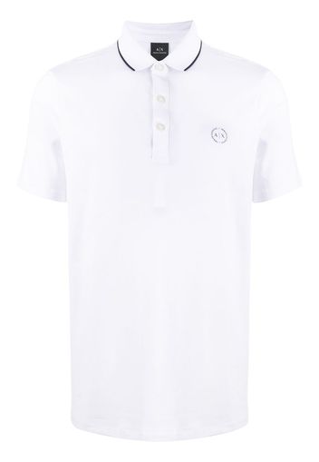 embroidered logo polo shirt