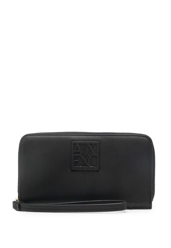 Armani Exchange Portafoglio con placca logo - Nero