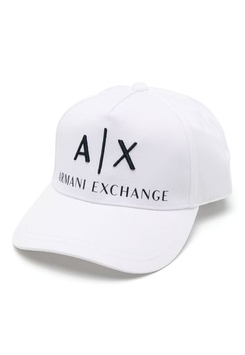 Armani Exchange Cappello da baseball con ricamo - Bianco