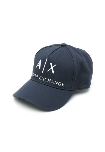 Armani Exchange embroidered-logo baseball cap - Blu