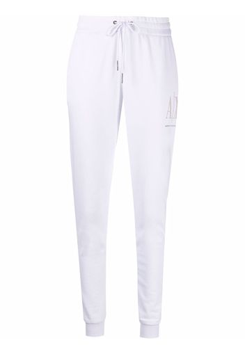 Armani Exchange Pantaloni sportivi con decorazione - Bianco