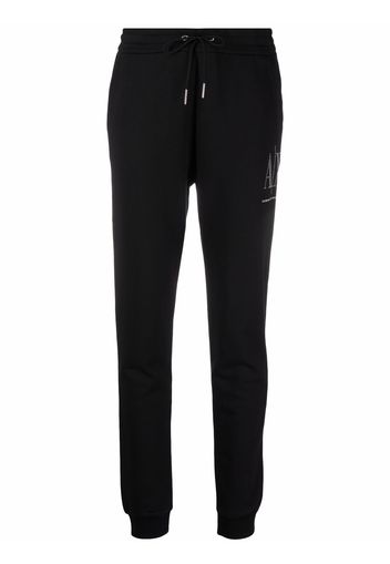 Armani Exchange Pantaloni sportivi con decorazione - Nero