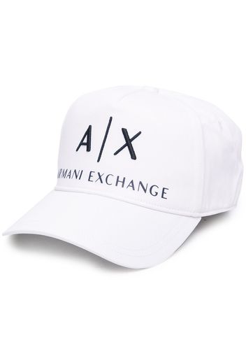 Armani Exchange Cappello da baseball con logo - Bianco