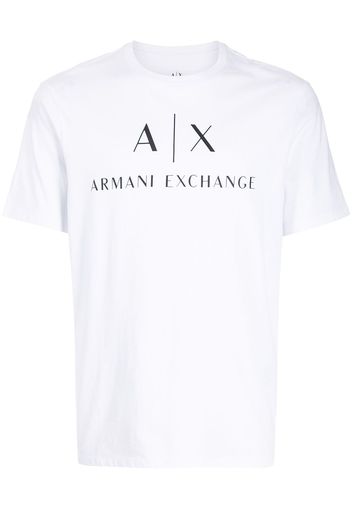 Armani Exchange logo-print cotton T-shirt - Bianco