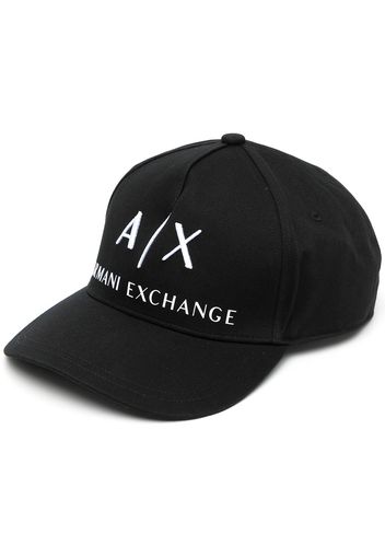 Armani Exchange embroidered-logo baseball cap - Nero