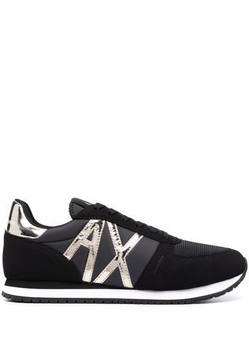 Armani Exchange side logo-print sneakers - Nero