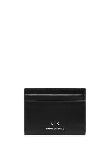 Armani Exchange logo-print cardholder - Nero